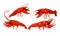 Lobsters with Thick Shell and Strong Chelate Limbs Vector Set