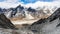 Lobuche from the top of Kongma La pass  Everest 3 high passes trek  Nepal