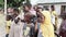 Local African Kids Curious Looking Into the Camera in Zanzibar village, Africa