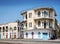 Local architecture street in central massawa old town eritrea