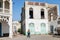 Local architecture street in central massawa old town eritrea