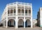 Local architecture street in central massawa old town eritrea