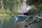 Local boat of the entrance of Phong Nha Caves.