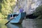 Local boat of the entrance of Phong Nha Caves.