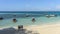 Local boats next to Prison Island Beach