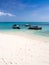 Local boats next to Prison Island, Zanzibar