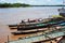 Local canoe are the only transportation on the Amazonian rivers of Peru.