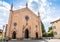 Local church facade in Castelvetro, Modena
