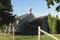 Local church in the farmer community with wooden fences