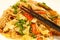 Local Filipino food - Stir fried pancit noodles