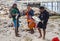 Local fishermen at Kelapa Lima Beach, Kupang, returns home after fishing with his catch.