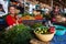 Local fresh market in Falam, Myanmar (Burma)