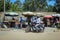 Local Goods Sellers near the Road in West Africa