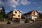 Local houses in Castelrotto, Italy.