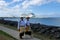 Local men walking at the waterfront in Nuku`alofa on Tongatapu i