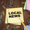 Local News Shows Regional Newspaper 3d Illustration