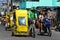 Local pedicab cycle rickshaw in Manila, Philippines