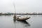 A local people at the beautiful view of Dal Lake Kashmir India during wiinter