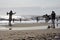 Local people having fun on the beach.