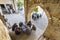 Local people in historical caravanserai, Adiyaman, Turkey