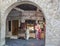 Local people on the passage of the old market market souk Waqif in Doha,Qatar