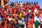 Local people and tourists watching Desert Festival performance,