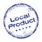 Local product rubber stamp