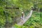 Local Resident Walking on the Suspension Bridge