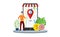 Local seo market strategy business search engine optimization with business man stand in front of mobile smartphone with maps