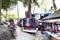 Local shop street market Doi Tung Royal Villa and Mae Fah Luang Garden in Chiang Rai, Thailand