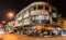 Local shops in Georgetown, Penang at night. Malaysia.