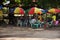 Local street food and restaurant shop burma style for burmese people and foreign travelers eat drink use service at local market