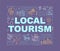 Local tourism word concepts banner