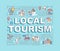 Local tourism word concepts banner