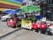 Local vendor with his cart selling hot food on the streets of Bangkok, Thailand