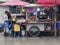 Local vendor with his cart selling hot food on the streets of Bangkok, Thailand