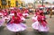Local women dancing during Festival of the Virgin de la Candelaria in Lima, Peru.
