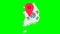 Localization in South Korea (flat design loop, transparency, alpha channel, green background, white background)