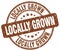 locally grown brown stamp