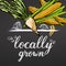 Locally Grown Vegetables Banner