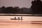 LOCALS FISHING IN THE CHOBE RIVER AT SUNSET