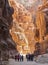 Locals and tourists near The Treasury. Petra. Jordan.