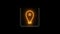 Locate pin. Location pin icon. Map pin place marker. Location icon. Map marker pointer icon set. Nixie tube indicator. Gas