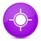 Location aesthetic glossy purple round button abstract