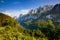 Location Alpine lake Vorderer Gosausee in Upper Austria