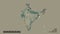 Location of Andaman and Nicobar, union territory of India,. Relief