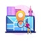 Location based advertisement vector concept metaphor