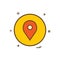 location basic icon vector design