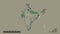 Location of Bihar, state of India,. Relief