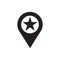 Location - black icon on white background vector illustration for website, mobile application, presentation, infographic. Concept